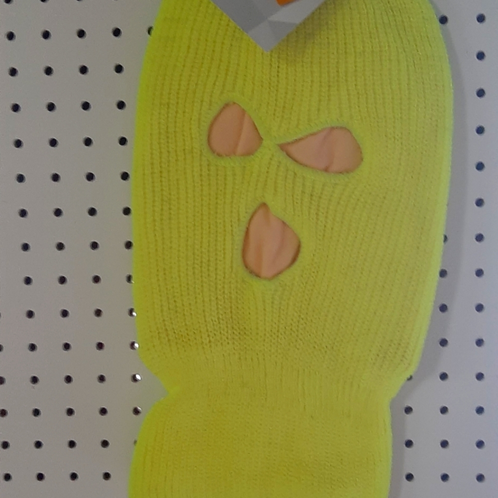 3 Hole Balaclava - Neon Yellow